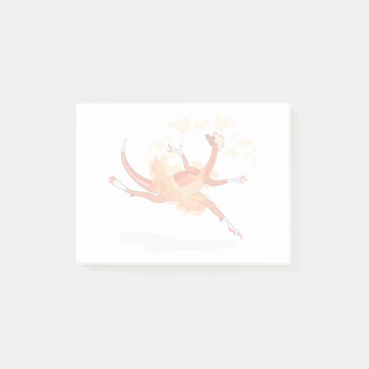 Post-it® Illustration D'Un Raptor Danseur Ballerina. 2 (Devant)