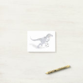 Post-it® Illustration D'Un Raptor Dinosaure Jouant Au Footb (Sur un bureau)
