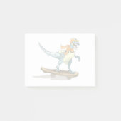 Post-it® Illustration D'Un Raptor Skateboard. (Devant)