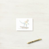 Post-it® Illustration D'Un Raptor Skateboard. (Sur un bureau)