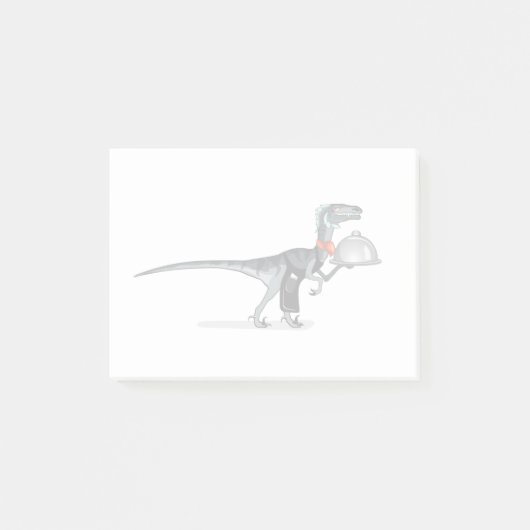 Post-it® Illustration D'Un Serveur De Restauration Raptor. (Devant)