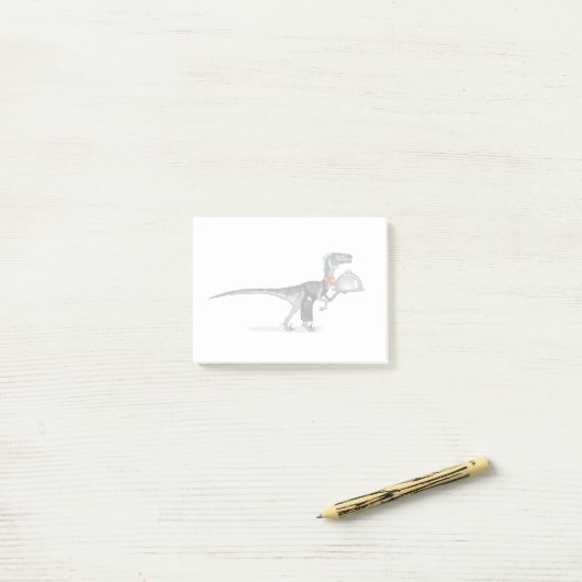 Post-it® Illustration D'Un Serveur De Restauration Raptor. (Sur un bureau)