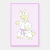 Post-it® Illustration D'Un Stégosaurus Pratiquant Le Karaté (Devant)