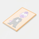 Post-it® Illustration D'Un Transporteur Pachycéphalosaure. (Incliné)