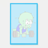 Post-it® Illustration D'Un Tricératops Poids De Levage. (Devant)