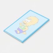 Post-it® Illustration D'Un Tricératops Runner. (Incliné)