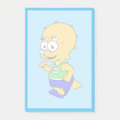 Post-it® Illustration D'Un Tricératops Runner. (Devant)