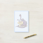 Post-it® Illustration D'Un Vendeur Fortune Plateosaurus. (Sur un bureau)