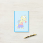 Post-it® Illustration D'Une Boxe De Spinosaurus. (Sur un bureau)