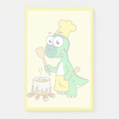 Post-it® Illustration D'Une Cuisine De Parasaurolophus Dino (Devant)