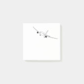 Post-it® Illustration encastrée dans l'avion (Devant)