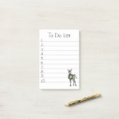 Post-it® Illustration Fête Zèbre, Fête Zèbre (Sur un bureau)