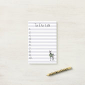 Post-it® Illustration Fête Zèbre, Fête Zèbre (Sur un bureau)