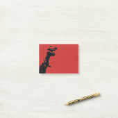 Post-it® Illustration graphique Terrifiant T-Rex (Sur un bureau)