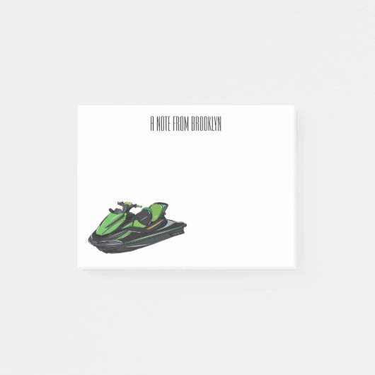 Post-it® Illustration Jet ski (Devant)