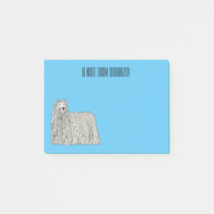 Post-it® Illustration Komondor pour chien