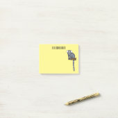 Post-it® Illustration marmoset commune (Sur un bureau)