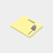 Post-it® Illustration marmoset commune (Incliné)