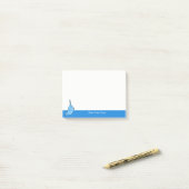 Post-it® Illustration mignonne Cartoon Narwhal Océan Animal (Sur un bureau)