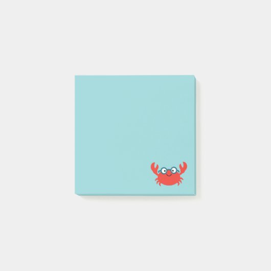 Post-it® Illustration mignonne de crabe de Specky (Devant)