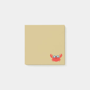Post-it® Illustration mignonne de crabe de Specky