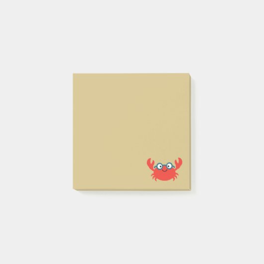 Post-it® Illustration mignonne de crabe de Specky (Devant)