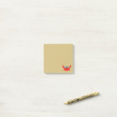 Post-it® Illustration mignonne de crabe de Specky (Sur un bureau)