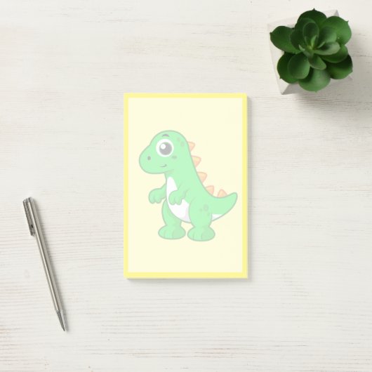 Post-it® Illustration Mignonne Du Tyrannosaurus Rex. (Bureau)