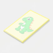 Post-it® Illustration Mignonne Du Tyrannosaurus Rex. (Incliné)