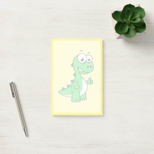 Post-it® Illustration Mignonne Du Tyrannosaurus Rex. 2 (Bureau)