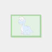 Post-it® Illustration Mignonne D'Un Brontosaurus. (Devant)