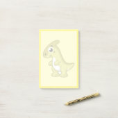 Post-it® Illustration Mignonne D'Un Parasaurolophus Dinosau (Sur un bureau)