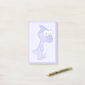 Post-it® Illustration Mignonne D'Un Parasaurolophus Dinosau (Sur un bureau)