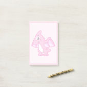 Post-it® Illustration Mignonne D'Un Pterodactyl. (Sur un bureau)