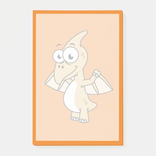 Post-it® Illustration Mignonne D'Un Pterodactyl. 2 (Devant)