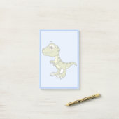 Post-it® Illustration Mignonne D'Un Rex Tyrannosaurus. (Sur un bureau)