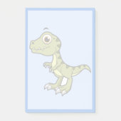 Post-it® Illustration Mignonne D'Un Rex Tyrannosaurus. (Devant)