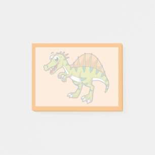 Post-it® Illustration Mignonne D'Un Spinosaure Souriant.