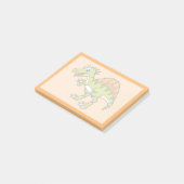 Post-it® Illustration Mignonne D'Un Spinosaure Souriant. (Incliné)