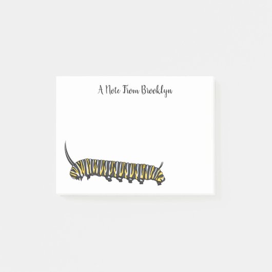 Post-it® Illustration Monarch caterpillar (Devant)