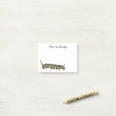 Post-it® Illustration Monarch caterpillar (Sur un bureau)
