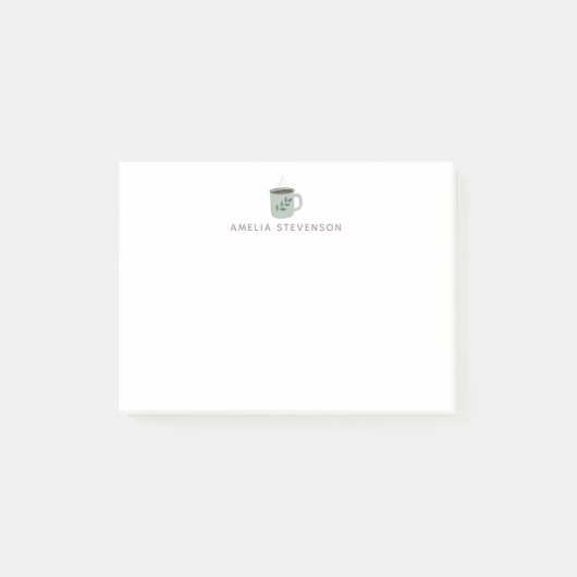 Post-it® Illustration personnalisée de la boîte à café Sage (Devant)