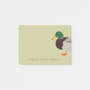 Post-it® Illustration réaliste de Mallard Duck Personnalisé