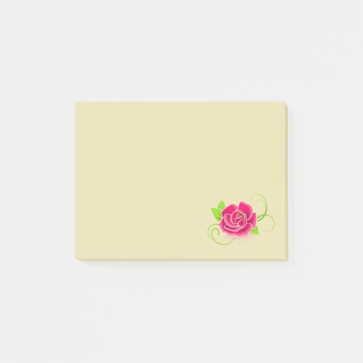 Post-it® Illustration rose (Devant)