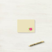Post-it® Illustration rose (Sur un bureau)