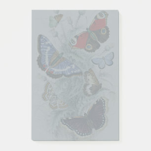 Post-it® Illustration scientifique botanique de papillon vi