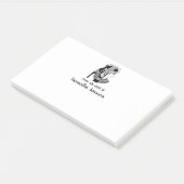 Post-it® Illustration vintage de Cleopatra (Incliné)