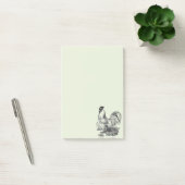 Post-it® Illustration vintage de coq (Bureau)