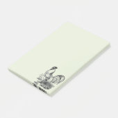 Post-it® Illustration vintage de coq (Incliné)