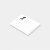 Post-it® Illustration vintage du Corbeau des oiseaux noirs (Incliné)